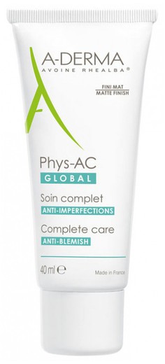 A-Derma Phys-AC global cuidado completo 40 ML