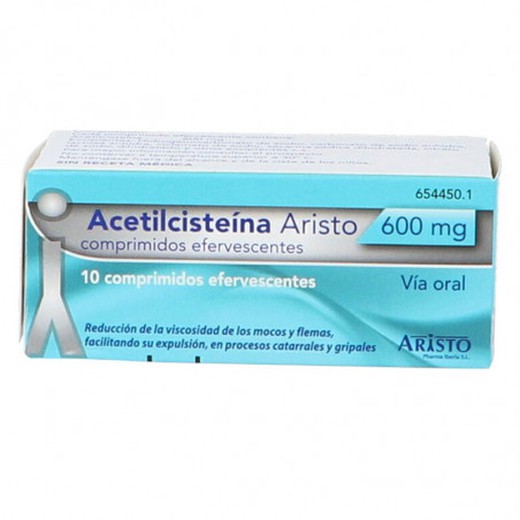 Acetilcisteina Aristo 600 Mg 10 Comprimidos Efervescentes