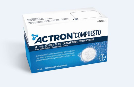 Actron Compuesto 20 Comprimidos Efervescentes