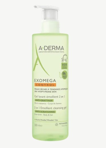 Aderma Exomega Gel Limpiador Emoliente 500ml