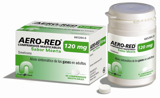 Aero Red 120 Mg 40 Comprimidos Masticables Menta