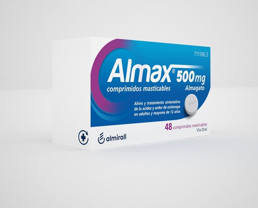 Almax 500 Mg 48 Comprimidos Masticables