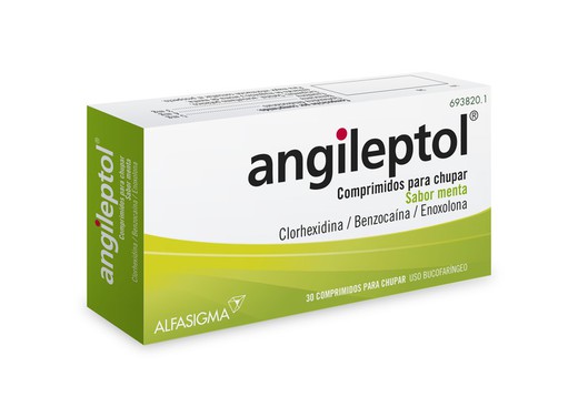 Angileptol 30 Comprimidos Para Chupar Menta