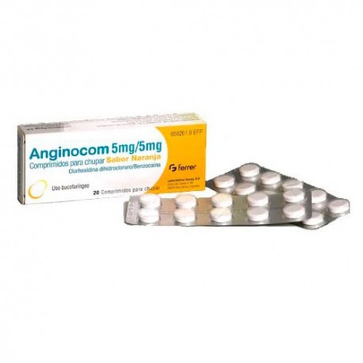Anginocom 20 Comprimidos Para Chupar Naranja