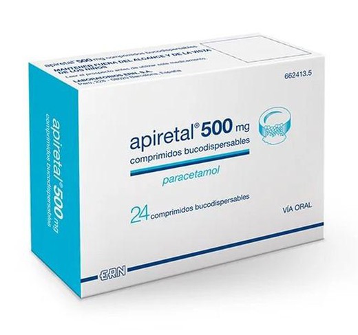 Apiretal 500 Mg 24 Comprimidos Bucodispersables