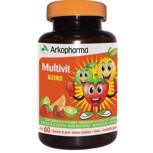 Arkopharma Multivit Azinc 60 caramelos de goma