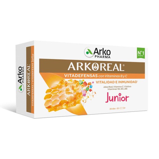 Arkoreal Jalea Real Junior 500 mg 20 Ampollas 15 ml