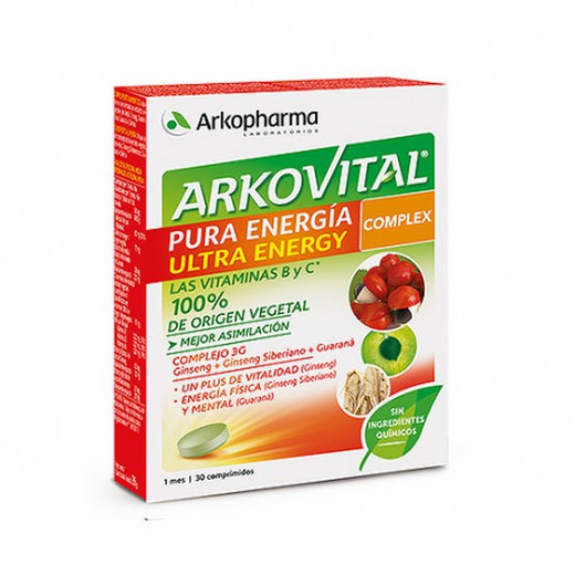 Arkovital Pura Energía Complex 30 Comprimidos