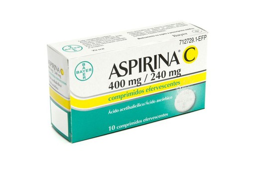 Aspirina C 400/240 Mg 10 Comprimidos Efervescent