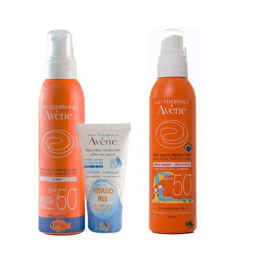 Avene spray spf50 + Spray niños spf50