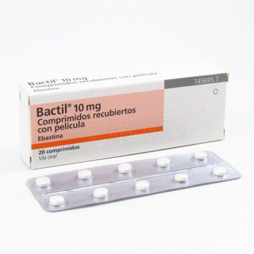 Bactil 10 Mg 20 Comprimidos Recubiertos