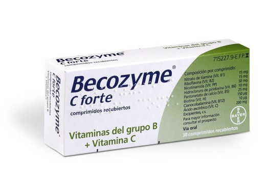 Becozyme C Forte 30 Comprimidos Recubiertos