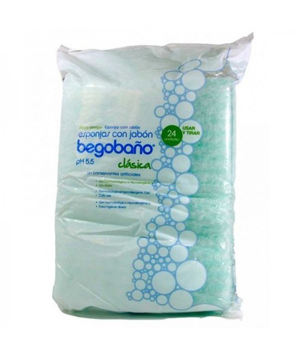 Begobaño Esponja Enjabonada Desechable 24 Esponj