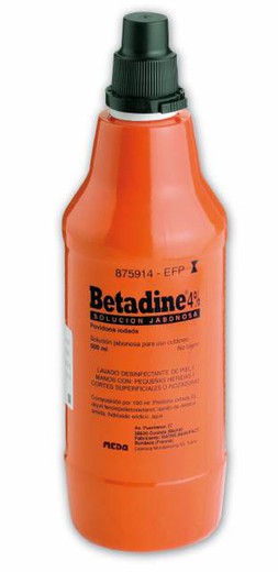 Betadine 4% Solucion Topica Jabonosa 500 Ml