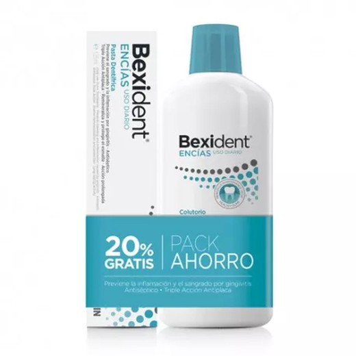 Bexident Encías Pack Colutorio 500 ml + Pasta 125 ml