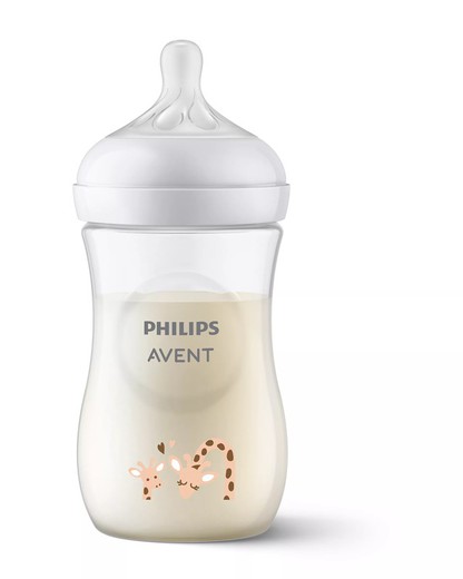 Biberon Anti-Colic Philips Avent Natural Response +1 Mes 260ml Jirafa