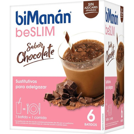 Bimanan BeSlim Batidos Chocolate 6 Unidades