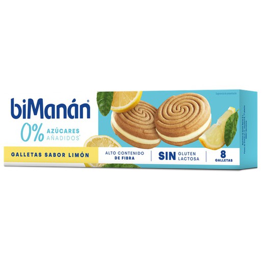 Bimanan Snack Galletas Limón 8 Unidades