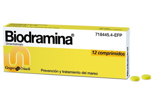Biodramina 50 Mg 12 Comprimidos