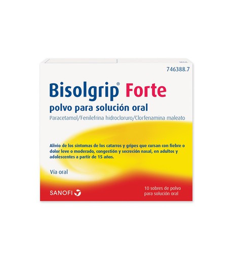 Bisolgrip Forte 10 Sobres Polvo