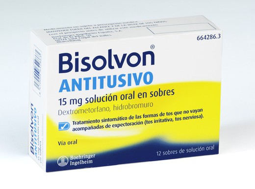 Bisolvon Antitusivo 15 Mg 12 Sobres Solucion Ora