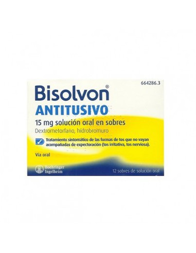 Bisolvon Antitusivo 15 Mg 12 Sobres Solucion Oral