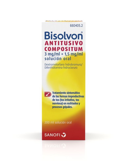 Bisolvon Antitusivo Compositum 3/1.5 Mg/Ml 200ml