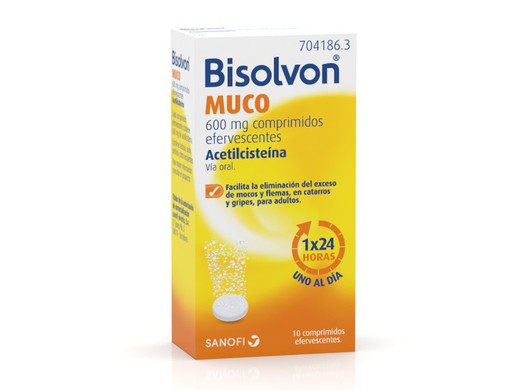 Bisolvon Muco 600 Mg 10 Comprimidos Efervescentes