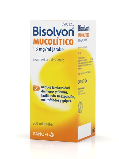 Bisolvon Mucolitico 1.6 Mg/Ml Jarabe 200 Ml