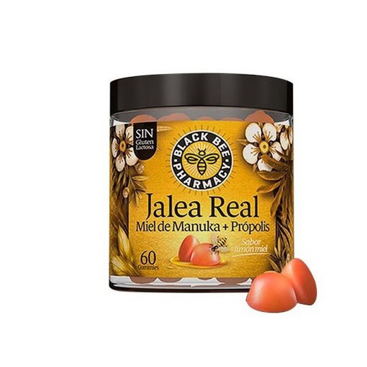 BLACK BEE JALEA REAL + MANUKA 60 GUMMIES SABOR LIMON MIEL