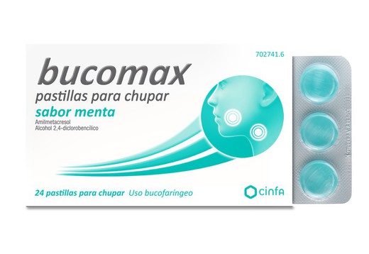 Bucomax 24 Pastillas Para Chupar Menta