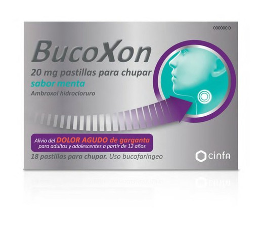 Bucoxon 20 Mg 18 Pastillas Para Chupar Sabor Men
