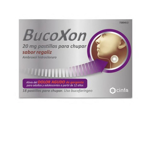 Bucoxon 20 Mg 18 Pastillas Para Chupar Sabor Reg