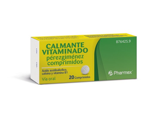 Calmante Vitaminado Perez Gimenez 20 Comprimidos