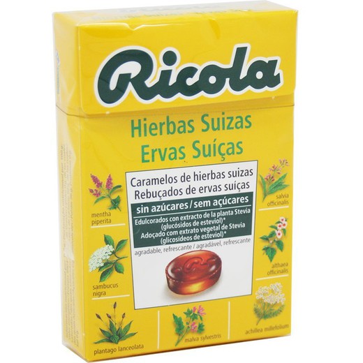 Caramelos Ricola Hierbas S/A 50 G