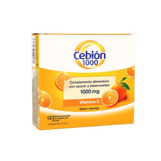 Cebion 1000 Granulado Solución Oral 12 Sobres