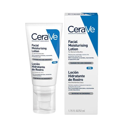 Cerave Loción Hidratante de Rostro PM 52 ml