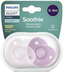 Chupete Silicona Philips Avent Soothies 0-6 Meses 2 Unidades Niña