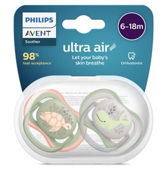 Chupete Silicona Philips Avent Ultra Air 6-18 Meses 2 Unidades Niño