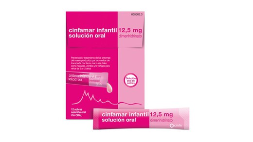 Cinfamar Infantil 12.5 Mg Solucion Oral 12 Unido