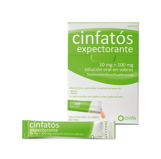 Cinfatos Expectorante 10/100 Mg 18 Sobres Soluci