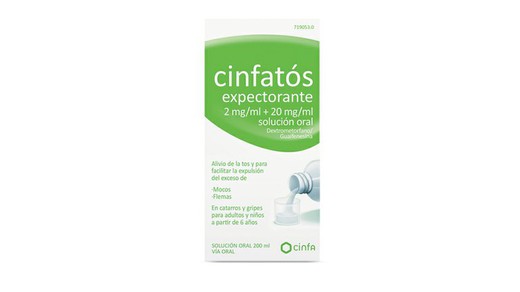 Cinfatos Expectorante 2/20 Mg/Ml Solucion Oral 2