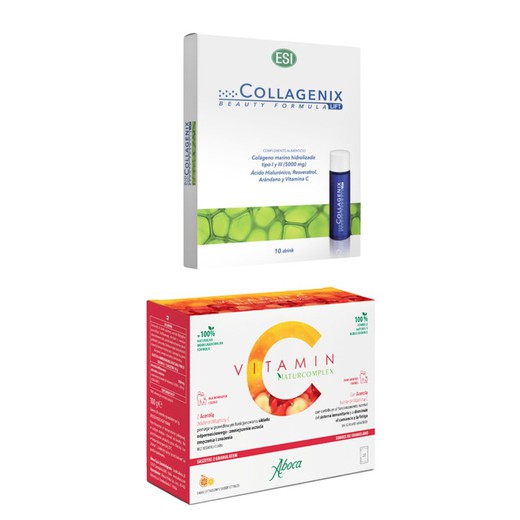 Collagenix Lift 10 viales (10 viales x 30 ml) + Naturcomplex Vitamina C 20 Sobres