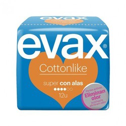 Compresas Tocologicas Evax Cottonlike Super Con