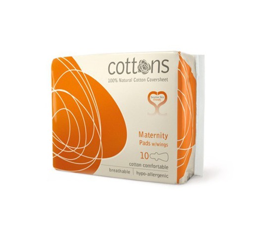 Cottons Compresa Maternidad 10 Unidades
