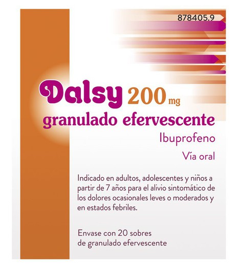 Dalsy 200 Mg 20 Sobres Efervescentes