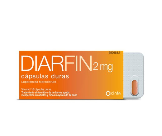 Diarfin 2 Mg 10 Capsulas