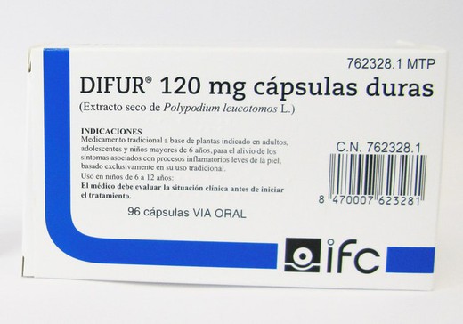 Difur 120 Mg 96 Capsulas