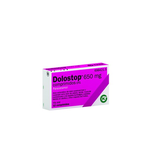Dolostop 650 Mg 12 Comprimidos