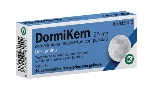 Dormikern 25 Mg 14 Comprimidos